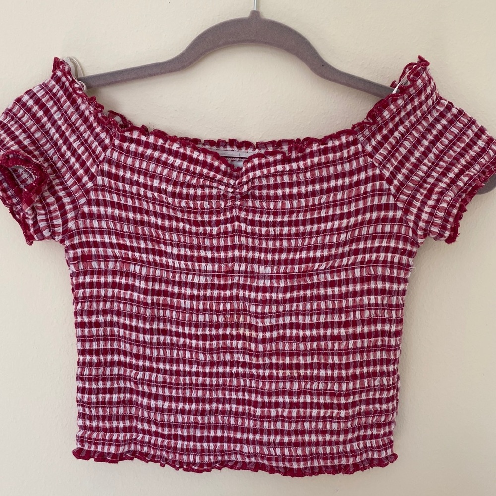 Gingham Crop-Top